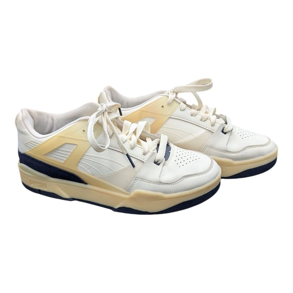 PUMA Slipstream Low Mens Sneakers Cream Off White Frosted Ivory Vtg Retro 10.5